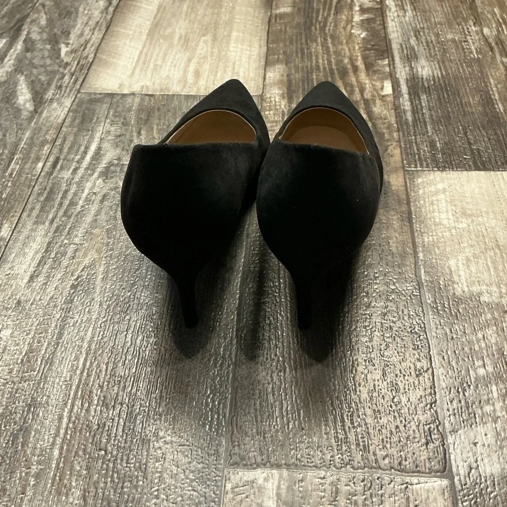 GAP Classic Faux Suede Black Pointed-Toe Women's Pump Size 8